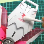 MG ユニコーンガンダム Ver.Ka 製作記09:マーキングシール貼り